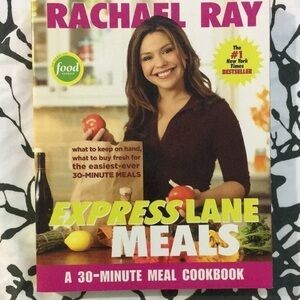 𝅺RACHEL Ray Express Lane Meals Cookbook Softcover 2006